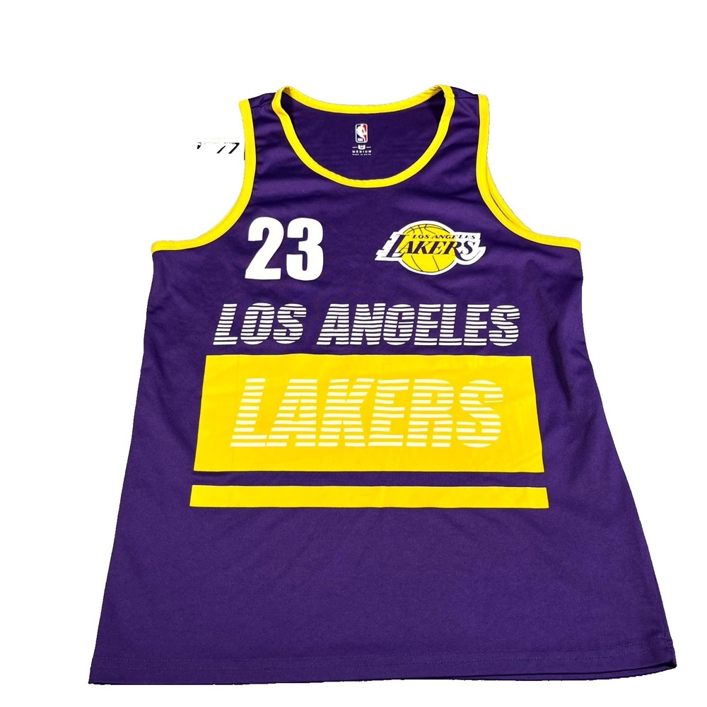 Los Angeles Lakers Jersey Mens M Purple #23 LeBron James NBA Basketball Sports